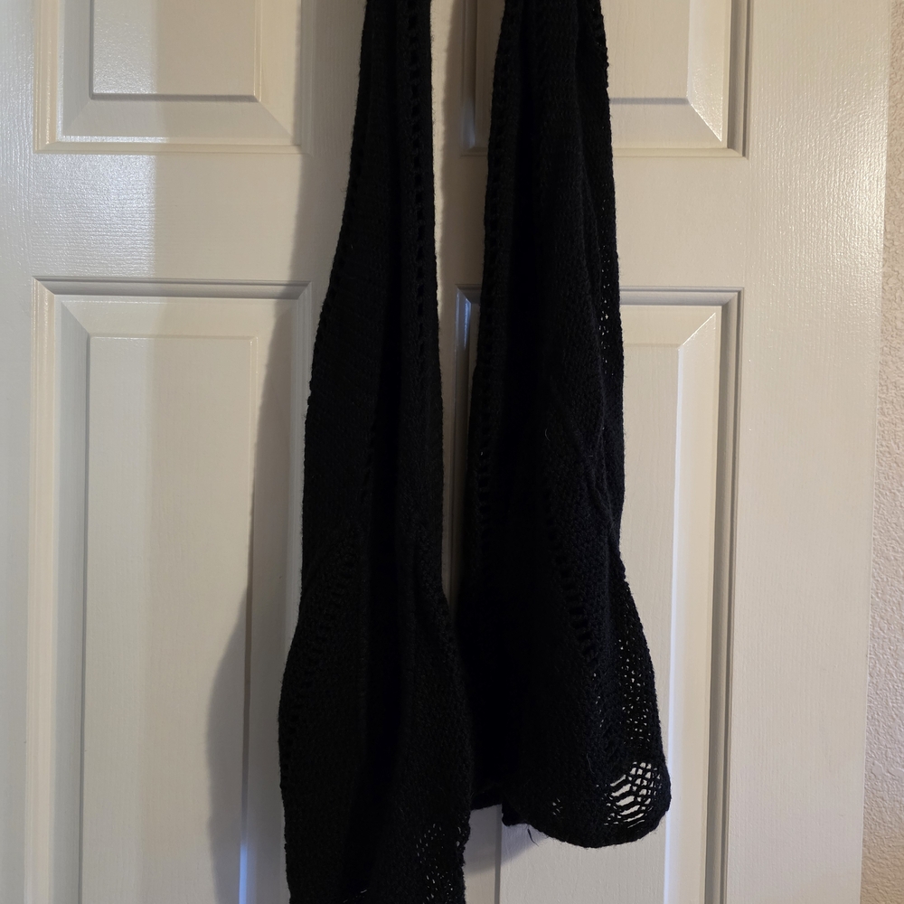 Black Knit Scarf